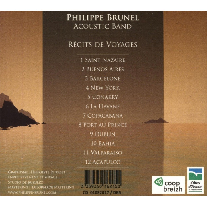 CD PHILIPPE BRUNEL ACOUSTIC BAND - RÉCITS DE VOYAGES