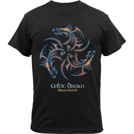 TEE-SHIRT TRISKEL 3 DRAGONS - Celtic Dream