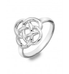 BAGUE symbole triskel, en argent